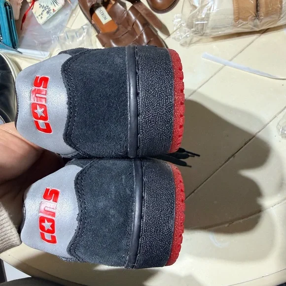 Converse Black and Red Men's Shoes - Picture 4 of 9